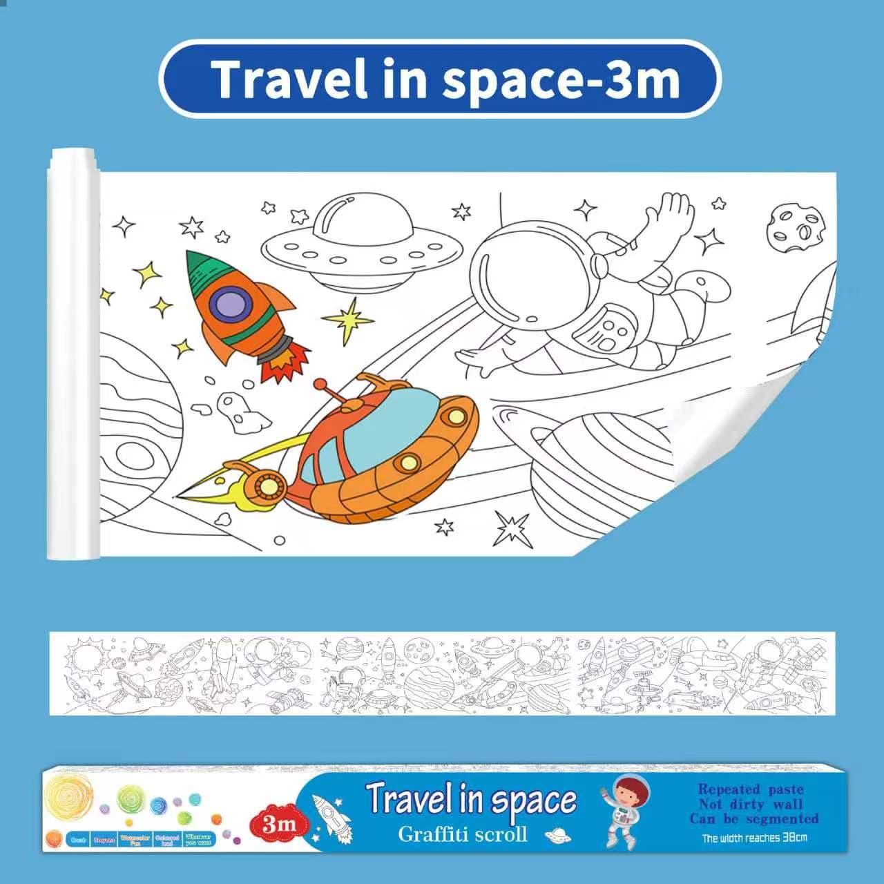 Graffiti Scroll – Travel in Space