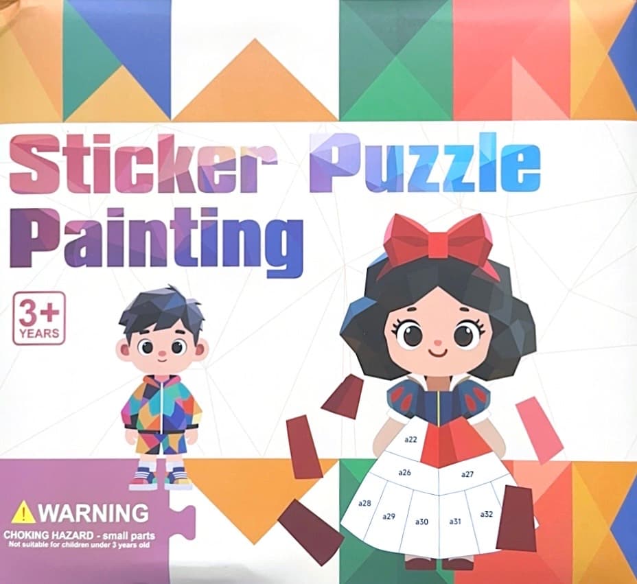 Sticker Puzzle Painting – Personagens