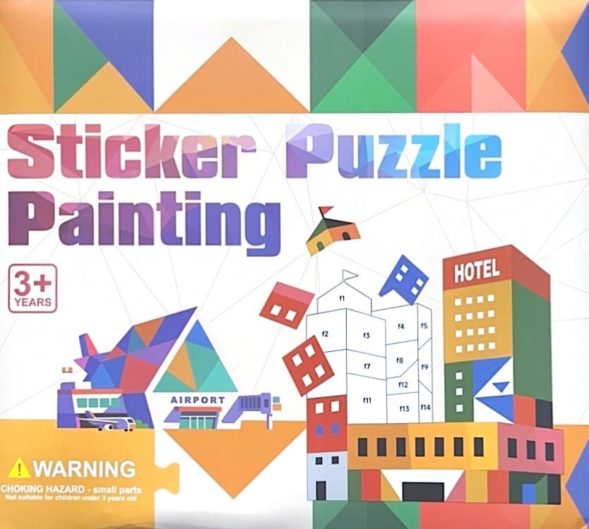 Sticker Puzzle Painting – Construções