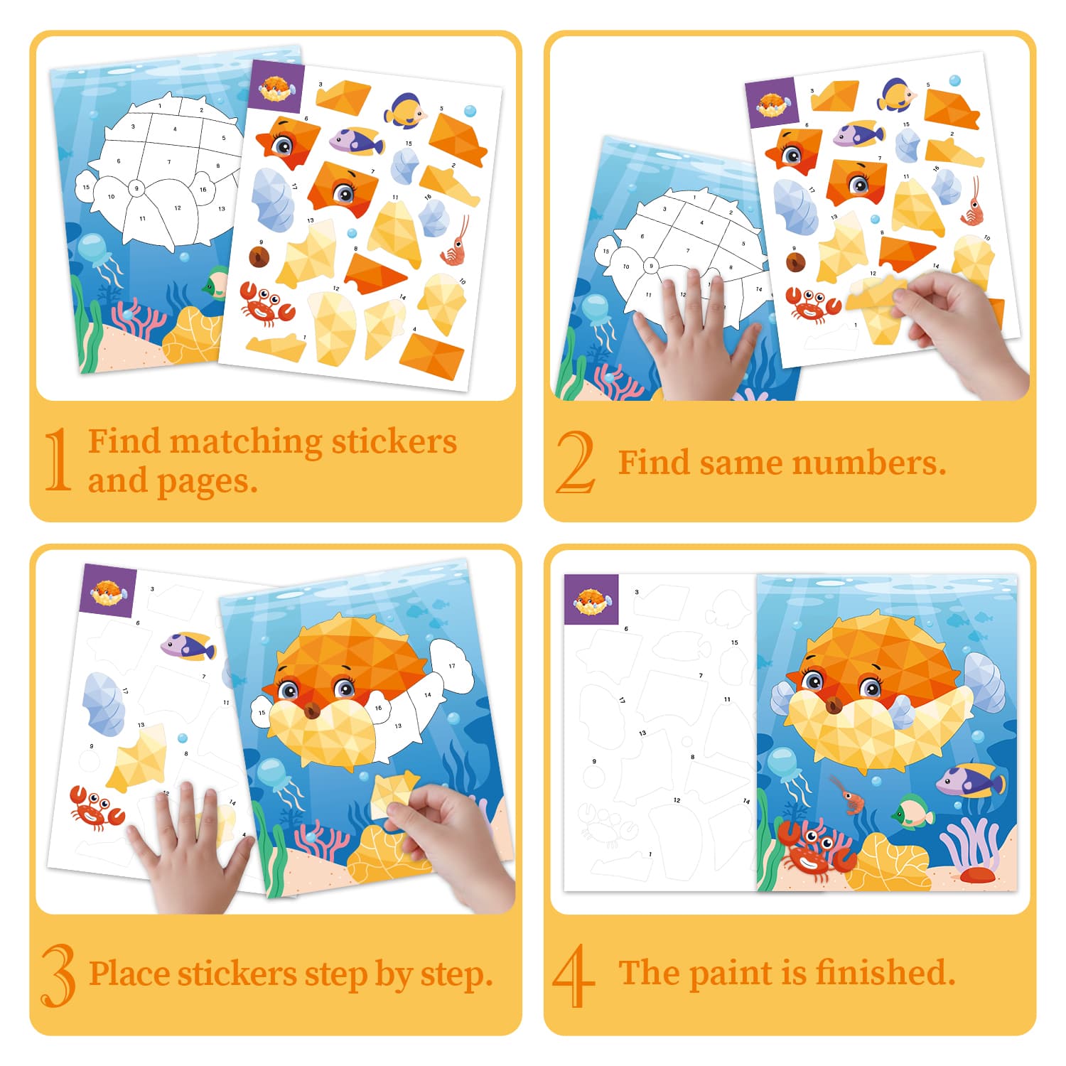 Sticker Puzzle Painting – Tubarão